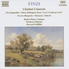 Clarinet Concerto • Five Bagatelles • Three Soliloquies From 