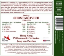 SHOSTAKOVICH - SYMPHONY 5/9